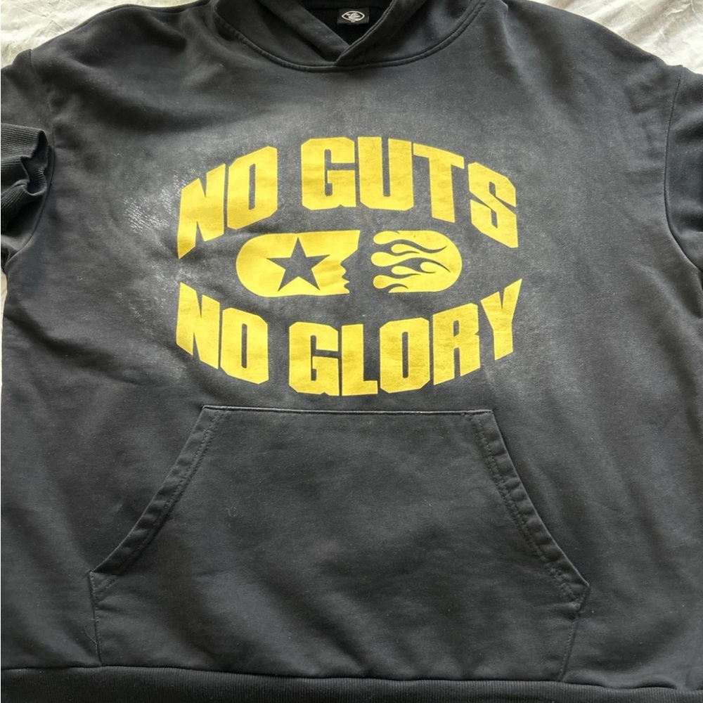 Men's Black and Yellow Graphic Hoodie